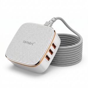 e1 Tsmart 6 USB Portlu Qualcomm QC 2.0 Hızlı Şarj Cihazı Masaüstü Çoklu Şarj İstasyonu