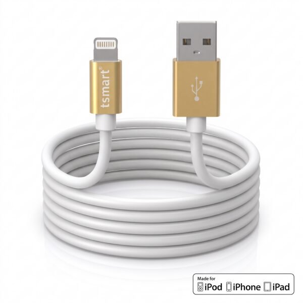 g01 (2) TSMART Apple MFi Lisanslı iPhone Şarj Kablosu | Hızlı Şarj & Veri Aktarım | Dayanıklı Lightning Data Kablosu | iPhone 14/13/12/11/XR/XS/8 Uyumlu