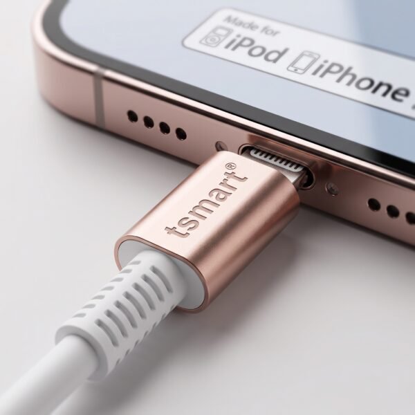 r2 TSMART Apple MFi Lisanslı iPhone Şarj Kablosu | Hızlı Şarj & Veri Aktarım | Dayanıklı Lightning Data Kablosu | iPhone 14/13/12/11/XR/XS/8 Uyumlu