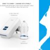 Tsmart 3in1 Şarj Seti, Seyahat Şarjı, Araç Şarjı ve Şarj Kablosu Birada