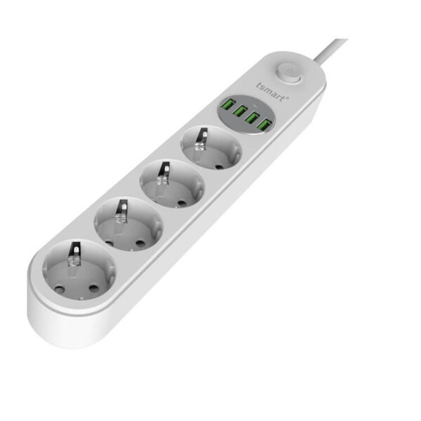 Tsmart Akım Korumalı Akıllı Priz 4USB Port