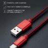 09 Tsmart Örgülü Type-C Şarj ve Data Kablosu
