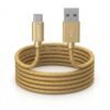 gold1 Tsmart Örgülü Type-C Şarj ve Data Kablosu